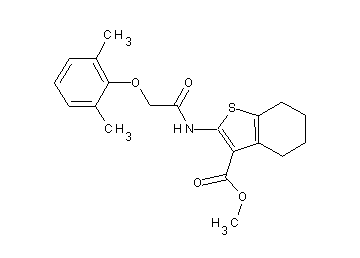 methyl 2-{[(2,6-dimethylphenoxy)acetyl]amino}-4,5,6,7-tetrahydro-1-benzothiophene-3-carboxylate - Click Image to Close