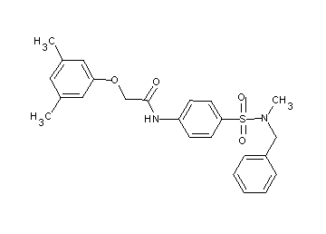 N-(4-{[benzyl(methyl)amino]sulfonyl}phenyl)-2-(3,5-dimethylphenoxy)acetamide