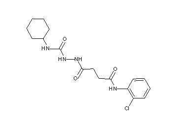 2-{4-[(2-chlorophenyl)amino]-4-oxobutanoyl}-N-cyclohexylhydrazinecarboxamide