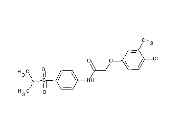 2-(4-chloro-3-methylphenoxy)-N-{4-[(dimethylamino)sulfonyl]phenyl}acetamide