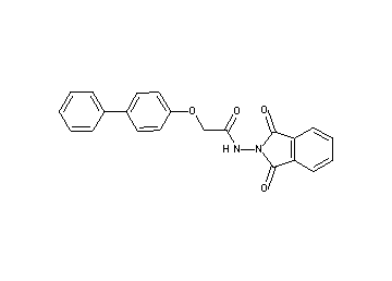 2-(4-biphenylyloxy)-N-(1,3-dioxo-1,3-dihydro-2H-isoindol-2-yl)acetamide