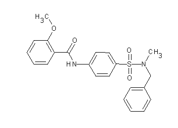 N-(4-{[benzyl(methyl)amino]sulfonyl}phenyl)-2-methoxybenzamide