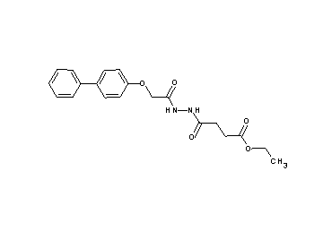 ethyl 4-{2-[(4-biphenylyloxy)acetyl]hydrazino}-4-oxobutanoate