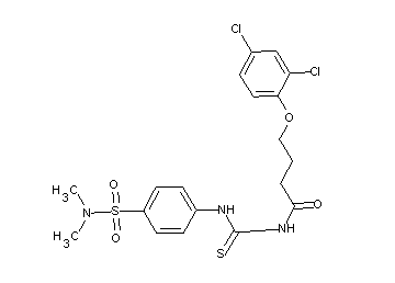 4-(2,4-dichlorophenoxy)-N-[({4-[(dimethylamino)sulfonyl]phenyl}amino)carbonothioyl]butanamide