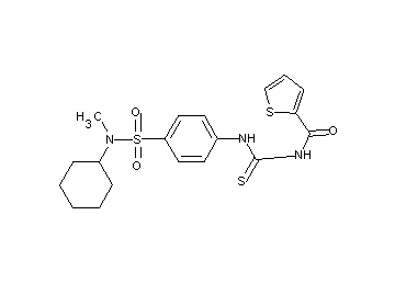 N-{[(4-{[cyclohexyl(methyl)amino]sulfonyl}phenyl)amino]carbonothioyl}-2-thiophenecarboxamide