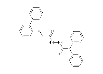 N'-[(2-biphenylyloxy)acetyl]-2,2-diphenylacetohydrazide