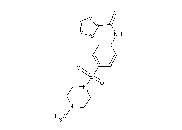 N-{4-[(4-methyl-1-piperazinyl)sulfonyl]phenyl}-2-thiophenecarboxamide