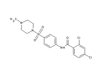 2,4-dichloro-N-{4-[(4-methyl-1-piperazinyl)sulfonyl]phenyl}benzamide