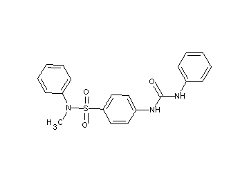 4-[(anilinocarbonyl)amino]-N-methyl-N-phenylbenzenesulfonamide