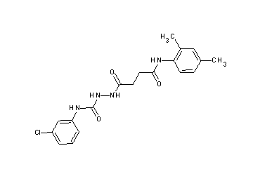 N-(3-chlorophenyl)-2-{4-[(2,4-dimethylphenyl)amino]-4-oxobutanoyl}hydrazinecarboxamide