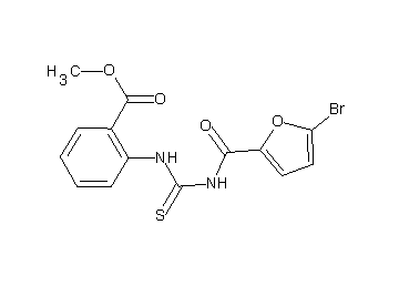 methyl 2-({[(5-bromo-2-furoyl)amino]carbonothioyl}amino)benzoate