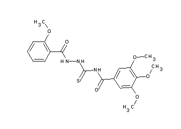 3,4,5-trimethoxy-N-{[2-(2-methoxybenzoyl)hydrazino]carbonothioyl}benzamide