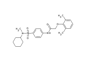 N-(4-{[cyclohexyl(methyl)amino]sulfonyl}phenyl)-2-(2,6-dimethylphenoxy)acetamide
