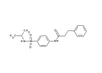 N-{4-[(isopropylamino)sulfonyl]phenyl}-3-phenylpropanamide