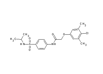 2-(4-chloro-3,5-dimethylphenoxy)-N-{4-[(isopropylamino)sulfonyl]phenyl}acetamide