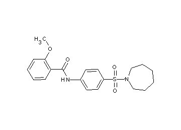 N-[4-(1-azepanylsulfonyl)phenyl]-2-methoxybenzamide