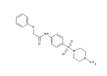N-{4-[(4-methyl-1-piperazinyl)sulfonyl]phenyl}-2-phenoxyacetamide