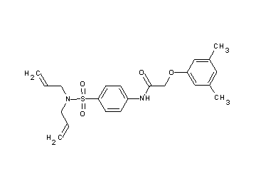 N-{4-[(diallylamino)sulfonyl]phenyl}-2-(3,5-dimethylphenoxy)acetamide