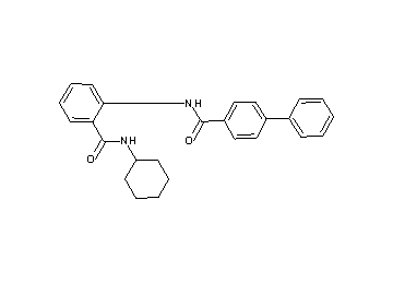 N-{2-[(cyclohexylamino)carbonyl]phenyl}-4-biphenylcarboxamide