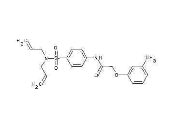N-{4-[(diallylamino)sulfonyl]phenyl}-2-(3-methylphenoxy)acetamide