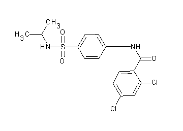 2,4-dichloro-N-{4-[(isopropylamino)sulfonyl]phenyl}benzamide