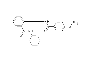 N-cyclohexyl-2-[(4-methoxybenzoyl)amino]benzamide