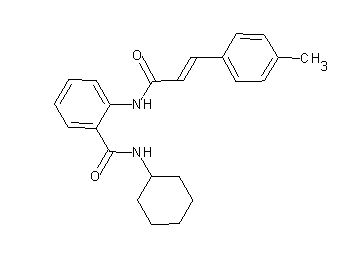 N-cyclohexyl-2-{[3-(4-methylphenyl)acryloyl]amino}benzamide