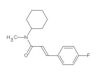 N-cyclohexyl-3-(4-fluorophenyl)-N-methylacrylamide