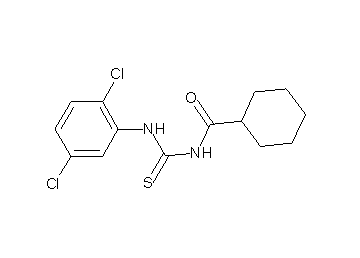 N-{[(2,5-dichlorophenyl)amino]carbonothioyl}cyclohexanecarboxamide