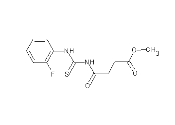 methyl 4-({[(2-fluorophenyl)amino]carbonothioyl}amino)-4-oxobutanoate