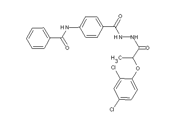 N-[4-({2-[2-(2,4-dichlorophenoxy)propanoyl]hydrazino}carbonyl)phenyl]benzamide