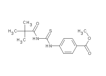 methyl 4-({[(2,2-dimethylpropanoyl)amino]carbonothioyl}amino)benzoate