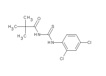 N-{[(2,4-dichlorophenyl)amino]carbonothioyl}-2,2-dimethylpropanamide