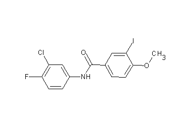 N-(3-chloro-4-fluorophenyl)-3-iodo-4-methoxybenzamide