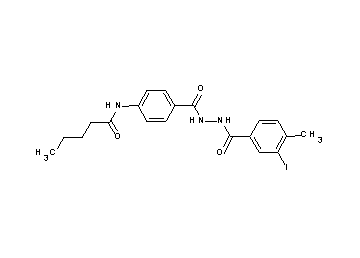 N-(4-{[2-(3-iodo-4-methylbenzoyl)hydrazino]carbonyl}phenyl)pentanamide