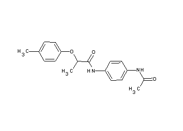 N-[4-(acetylamino)phenyl]-2-(4-methylphenoxy)propanamide