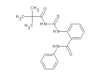 2-({[(2,2-dimethylpropanoyl)amino]carbonothioyl}amino)-N-phenylbenzamide