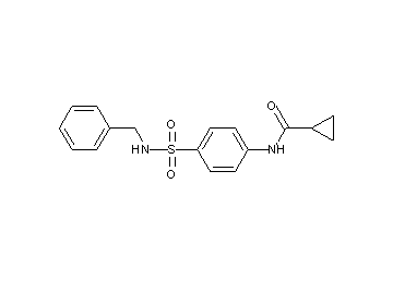 N-{4-[(benzylamino)sulfonyl]phenyl}cyclopropanecarboxamide - Click Image to Close