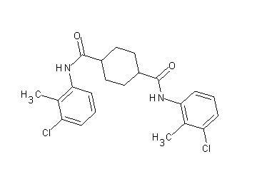 N,N'-bis(3-chloro-2-methylphenyl)-1,4-cyclohexanedicarboxamide