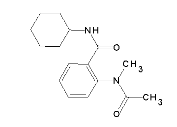 2-[acetyl(methyl)amino]-N-cyclohexylbenzamide