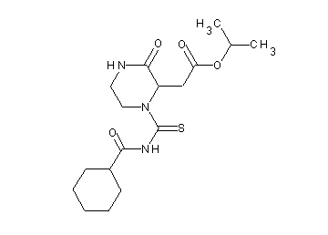 isopropyl (1-{[(cyclohexylcarbonyl)amino]carbonothioyl}-3-oxo-2-piperazinyl)acetate