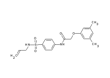 N-{4-[(allylamino)sulfonyl]phenyl}-2-(3,5-dimethylphenoxy)acetamide