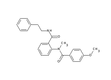 2-[(4-methoxybenzoyl)(methyl)amino]-N-(2-phenylethyl)benzamide