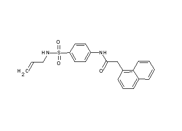 N-{4-[(allylamino)sulfonyl]phenyl}-2-(1-naphthyl)acetamide