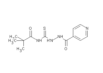 N-[(2-isonicotinoylhydrazino)carbonothioyl]-2,2-dimethylpropanamide