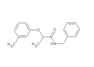 N-benzyl-2-(3-methylphenoxy)propanamide