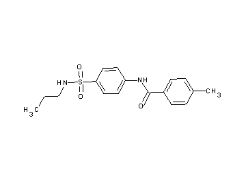 4-methyl-N-{4-[(propylamino)sulfonyl]phenyl}benzamide