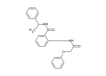 2-[(phenoxyacetyl)amino]-N-(1-phenylethyl)benzamide
