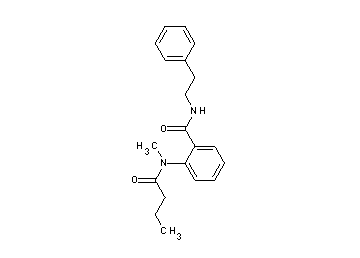 2-[butyryl(methyl)amino]-N-(2-phenylethyl)benzamide