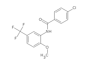 4-chloro-N-[2-methoxy-5-(trifluoromethyl)phenyl]benzamide